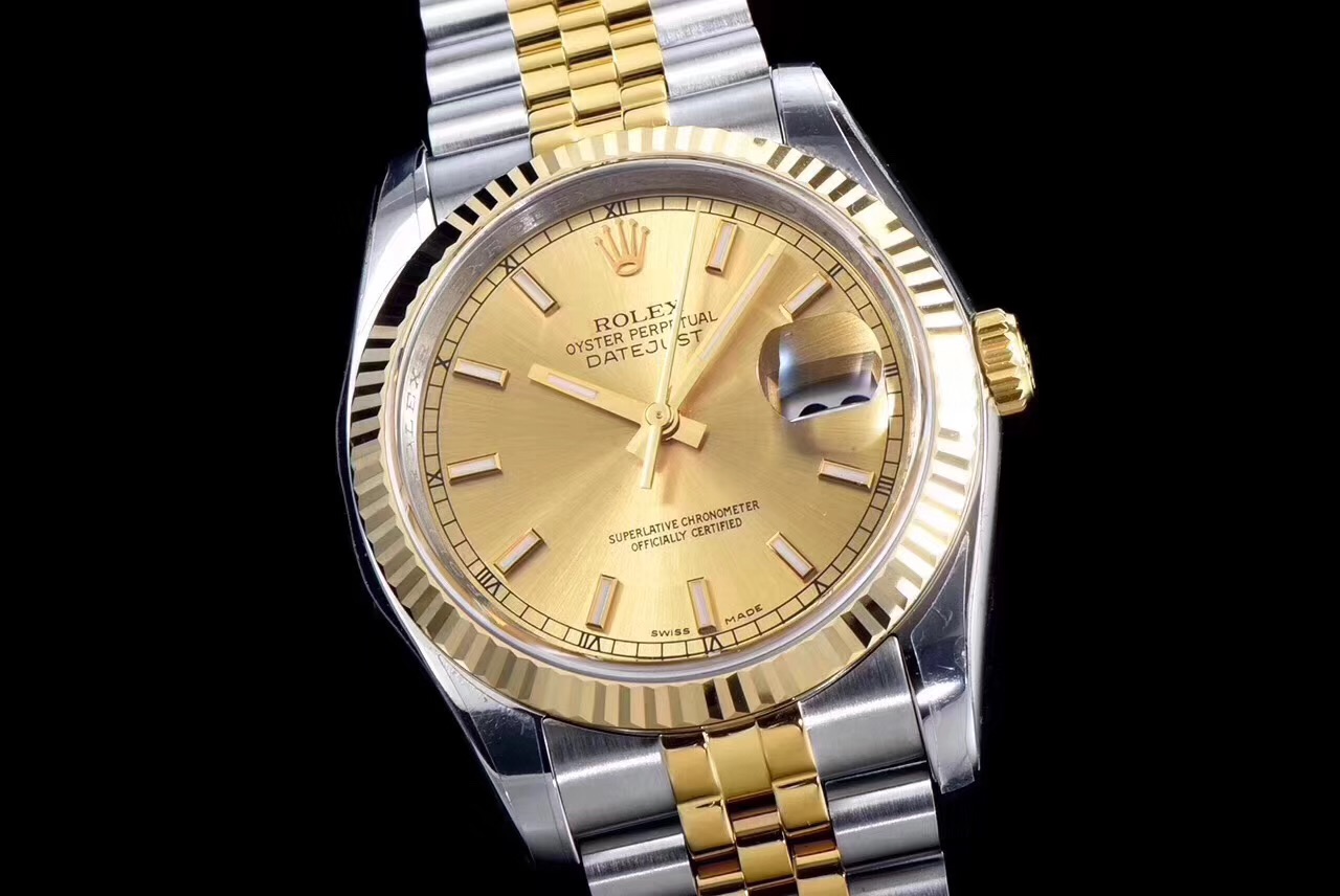 DateJust 36mm SS/YG 126233 ARF Best Ver YG Dial Stick Markers Jubilee bracelet SH3135