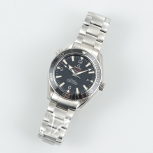 PLANET OCEAN 42MM LIQUIDMETAL V6 1:  Black Real Ceramic Dial On SS Bracelet A2892 (FREE NYLON STRAP)