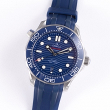 Seamaster Diver 300M VSF  Blue Ceramic Blue Dial on Blue Rubber Strap A8800