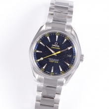 Aqua Terra 15007 Gauss "Spectre" VSF  Blue Textured Dial  A8507 Super Clone V2 (Free Nylon Strap)