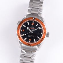 PLANET OCEAN PROFESSIONAL orANGE BEZEL 42MM VSF BLACK DIAL ON SS BRACELET VS8500
