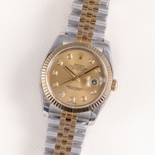 DateJust 36 SS/YG 116233 ARF 904L Steel YG Dial diamont markers on Jubilee Bracelet SH3135