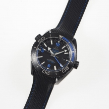 Planet Ocean 45.5mm Deep Black red Real Ceramic VSF on Black Nylon Strap A8906 Super Clone