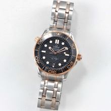 Seamaster ceramic 300m 2019 YG/SS/ steel  Black dial VSF Asia 8800