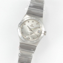 Constellation 38mm V6F SS Silver Dial on SS Bracelet A8500