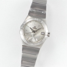Constellation 38mm V6F SS Silver Dial on SS Bracelet A8500