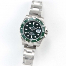 Submariner 116610LV  SS/SS Green GMF Asian 2813