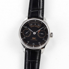 Portugieser Annual Cal IW503502 SS/LE Black ZF A52850