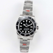 Submariner 114060 No Date Black Ceramic GMF 904L SS Bracelet a2836