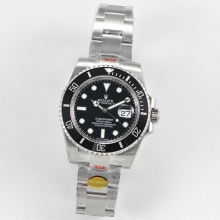 Submariner 116610ln Date Black Ceramic noob v10 904L SS Bracelet a2836