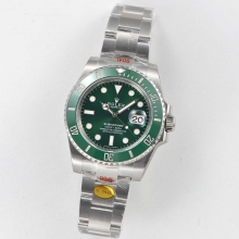 Submariner 116610lv hulk Date green Ceramic noob v10 904L SS Bracelet 3135