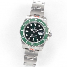 Submariner 116610 LV GREEN Ceramic 316F Steel A2836