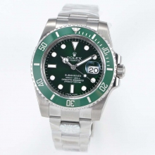 Submariner 116610LV 904L SS/SS Green ARF V3 a2824