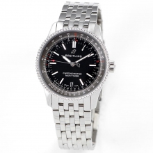 breitling navitimer 38mm KOR CLONE/SWISS 2824 extra leather strap