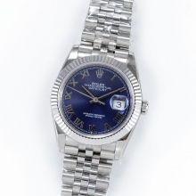 DateJust 36mm Jub Flt 904L blue/Roman GMF A2836