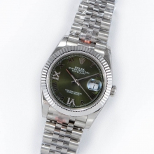 DateJust 36mm Jub Flt 904L green/Roman GMF A2836