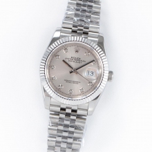 DateJust 36mm Jub Flt 904L silver/diamonds GMF A2836