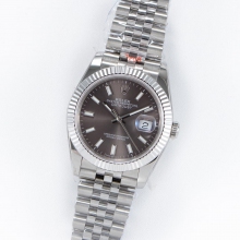 DateJust 36mm Jub Flt 904L grey/sticks GMF A2836