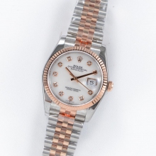 DateJust 36mm Jub Fluted twotone 904L white/diamond GMF A2836