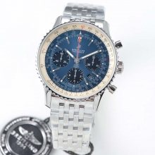Navitimer B01 Chronograph SS blue GF A7750