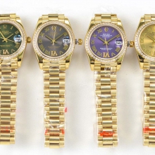 datejust 31mm yellow gold Diamond Markers diamond bezel 2836 clone