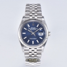 DJ 36mm Jubilee steel blue Clean VR3235